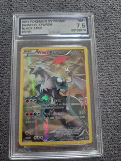 2015 Pokemon XY Promo White Kyurem Black Star. Graded AGS 7.5 Near Mint + - Image 1