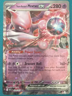 Pokemon Ascended Heroes -Team Rockets Mewtwo Ex 079/217 NM+ - Image 1