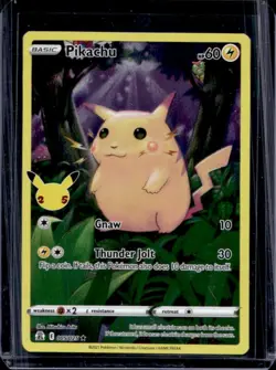 2021 Pokemon SWSH Celebrations Pikachu Holo #005/025 - Image 1
