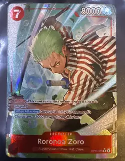 Roronoa Zoro - OP14-015 (Alternate Art) OP14-015 The Azure Sea's Seven Foil - Image 1