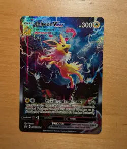 Pokemon Card - Jolteon VMAX SWSH184 Premium Collection Black Star Promo NM - Image 1