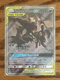 Pokemon TCG Umbreon & Darkrai GX Holo Card SM241 - Image 1