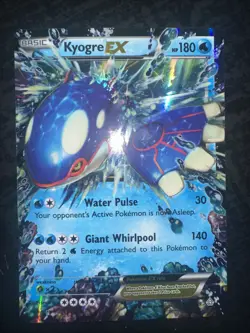 Pokemon TCG Kyogre EX Full Art Ultra Rare Holo Card 54/160 2015 Near Mint Rare - Image 3