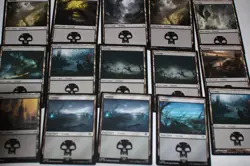 MTG 15x basic lands swamps magic cards black LP - Image 1