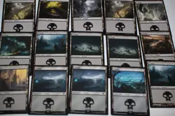 MTG 15x basic lands swamps magic cards black LP - Image 2
