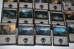 MTG 15x basic lands swamps magic cards black LP - Image 3
