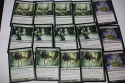 15x echoing courage tangle spider darksteel playsets black green magic cards MP - Image 2