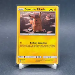 Detective Pikachu SM194 Black Star Promo Cosmos Holo Pokemon Card - Image 1