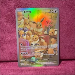 Pokemon Eevee 188/167 Sv06 Twilight Masquerade Illustration Rare **Fan Art Card* - Image 1