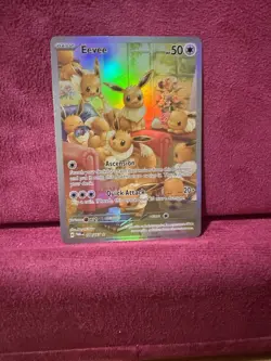Pokemon Eevee 188/167 Sv06 Twilight Masquerade Illustration Rare **Fan Art Card* - Image 2