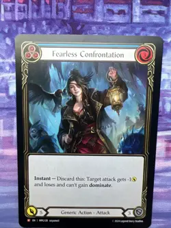 Flesh and Blood FAB Fearless Confrontation NM 1st EditionNormal - Image 2