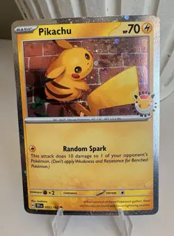 Pokemon Day 2026 30th Anniversary Pikachu 051/162 Promo Card - Image 1