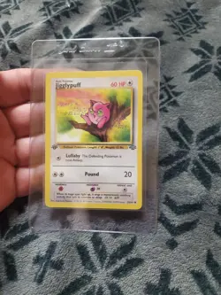 LP Pokemon TCG Jigglypuff 1st Edition Jungle Card 54/64 Regular Common - Image 1
