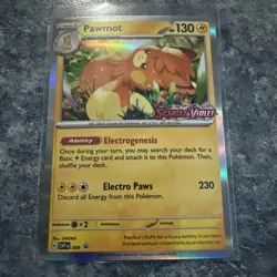 Pokemon TCG: Pawmot SVP006 Black Star Promo Pre-release Card NM - Image 1