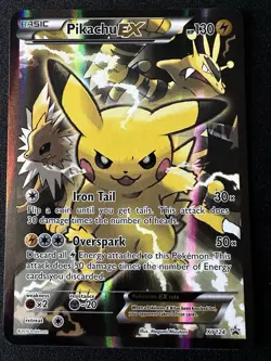 Pikachu EX Full Art Promo Pokemon TCG Card XY124 Lp - Image 1