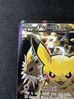 Pikachu EX Full Art Promo Pokemon TCG Card XY124 Lp - Image 3