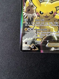 Pikachu EX Full Art Promo Pokemon TCG Card XY124 Lp - Image 5