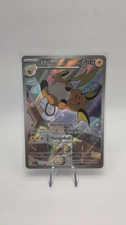 Pokemon TCG Raichu Card 211/193 Paldea Evolved Illustration Rare Full Art Holo - Image 1