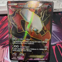 Pokemon Darkrai EX TCG Full Art Ultra Rare Holo Card 118/122 XY Breakpoint - Image 1