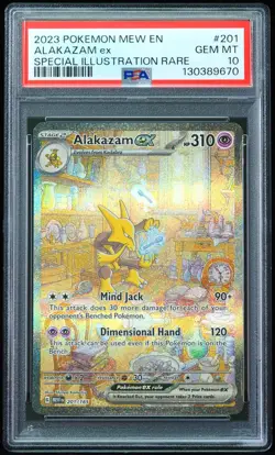 2023 Alakazam ex 201 Special Illustration PSA 10 Pokemon Card - Image 1