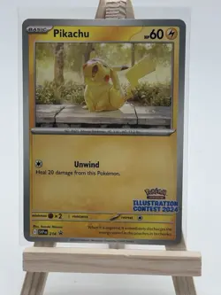 2024 Pokemon Illustration Contest Card - PIKACHU - #214 - Image 1