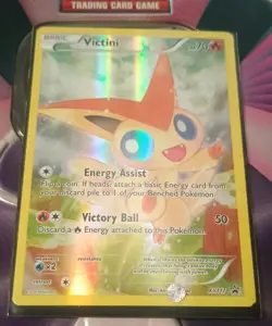 Pokemon Card XY Promos #XY117 Victini Promo MP Full Art Black Star - Image 1