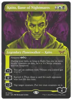 MtG - Duskmourn: House of Horror Variants: Kaito, Bane of Nightmares Card #354 - Image 1