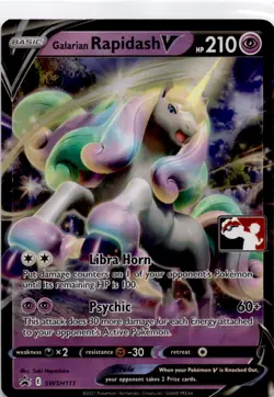 Galarian Rapidash V SWSH111 Prize Pack Series Cards Holo - Image 1