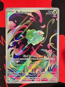 Pokemon TCG Mega Evolutions Bulbasaur 133/132 Illustration Rare Card 133/132 - Image 1