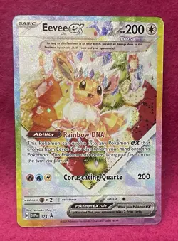 💎Eevee ex 174 💎Scarlet & Violet Promo Card Full Art Holo Pokemon TCG - Image 2