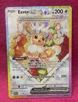 💎Eevee ex 174 💎Scarlet & Violet Promo Card Full Art Holo Pokemon TCG - Image 3