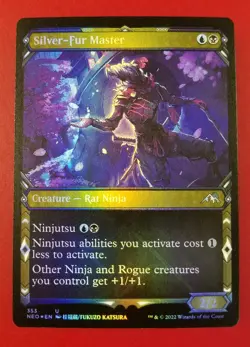 1x Silver-Fur Master | FOIL Showcase | Kamigawa Neon Dynasty | MTG Magic Cards - Image 1