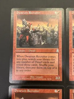 4x Dwarven Recruiter Odyssey NM UP Red Uncommon MAGIC MTG CARD - Image 2
