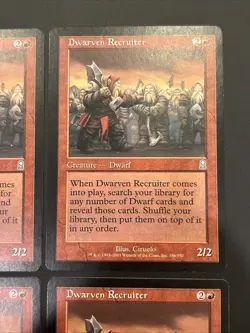 4x Dwarven Recruiter Odyssey NM UP Red Uncommon MAGIC MTG CARD - Image 3