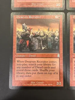 4x Dwarven Recruiter Odyssey NM UP Red Uncommon MAGIC MTG CARD - Image 4