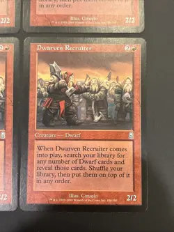 4x Dwarven Recruiter Odyssey NM UP Red Uncommon MAGIC MTG CARD - Image 5