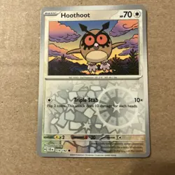Hoothoot 114/142 Sv07: Stellar Crown Reverse Holo - Pokemon Card - Image 1