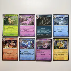 Pokemon TCG Prismatic Evolutions Costco Mini Tin Cosmos Promo Cards Set Of 8 NM - Image 1