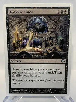MTG Diabolic Tutor (NM) from 9th Edition Uncommon : magic the gathering - Image 1