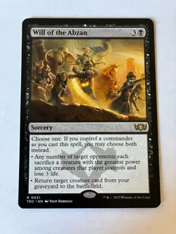MTG Will of the Abzan Commander: Tarkir: Dragonstorm Regular NM - Image 1