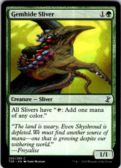 Magic | TSR | Gemhide Sliver | 205 | Normal | NM - Image 1
