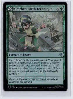 Cracked Earth Technique - 135 - MTG Avatar: The Last Airbender - Uncommon - FOIL - Image 1