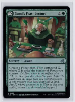 Bumi's Feast Lecture Avatar: The Last Airbender: Eternal-Legal Foil - Image 1