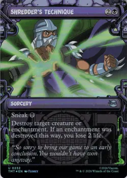 Shredder's Technique Showcase Foil - Teenage Mutant Ninja Turtles - 232 NM - Image 2