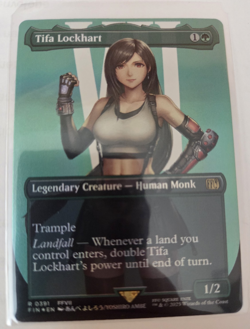 MTG, Tifa Lockhart-(Borderless) Final Fantasy Foil NM - Image 1