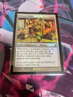 MTG - MILITIA'S PRIDE - FOIL - RARE - LORWYN - MP - Image 1