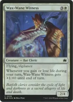 Wax-Wane Witness (Foil) - 0039 - Bloomburrow MTG (BLB) - C - Image 1