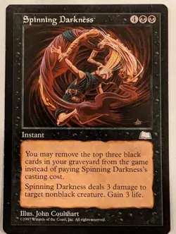 Spinning Darkness - Weatherlight - Magic the Gathering MTG Nice! - Image 1