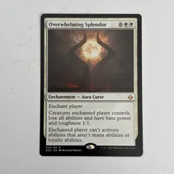 Hour of Devastation Overwhelming Splendor MTG Magic MP 019/199 White Mythic Card - Image 1