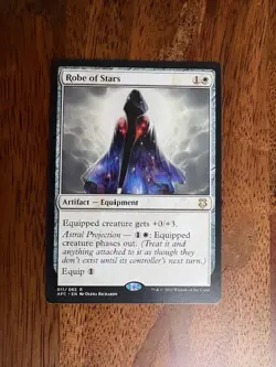 1x Robe of Stars 11/62 NM Forgotten Realms Commander MTG - Image 1